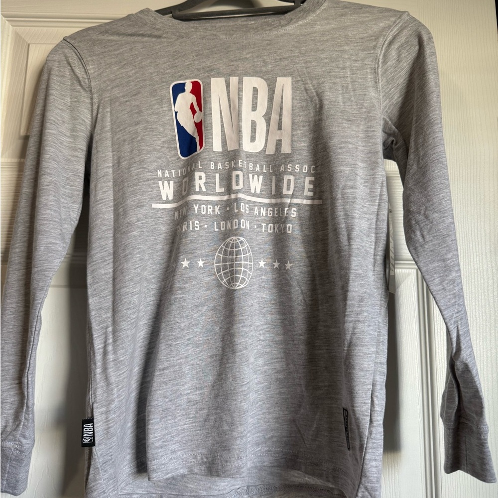 NBA Kids Gray Long Sleeve Tee